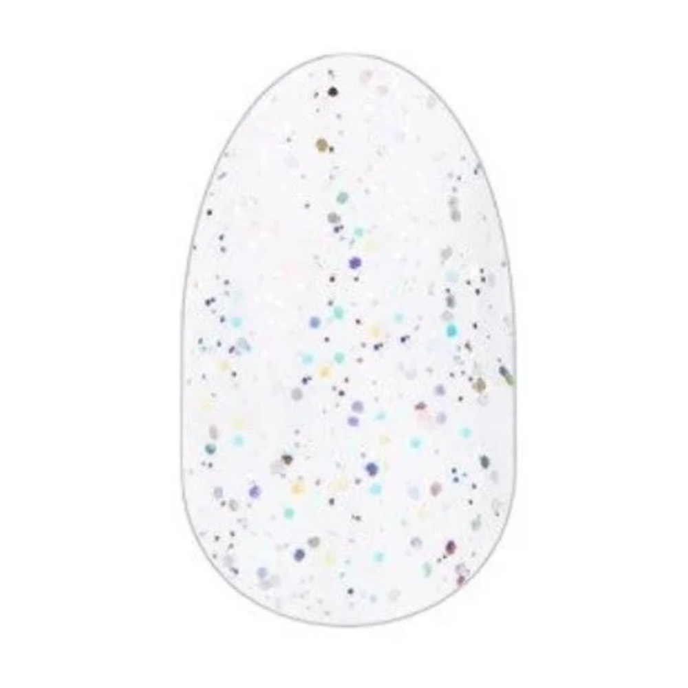 Color Street Nail Polish Strips GOSSIP AND GLITTER Clear Glitter Overlay NIP - Picture 2 of 2